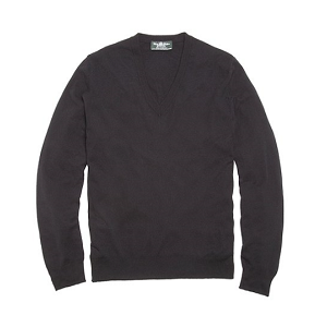 Country Club Lightweight Cashmere V-Neck - Black